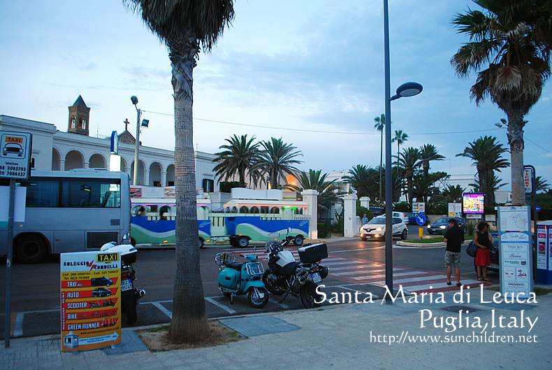 サンタマリアディレウカのビーチ,周遊バス乗り場