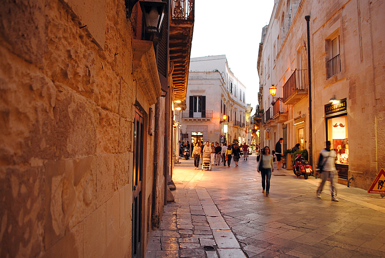 レッチェの町中 Leece city in south of Italy ,puglia