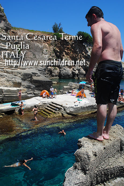 ダイブを楽しむ-サンタチェザーレ・テルメ旅行-Santa Cesarea Terme travel アドリア海、地中海を楽しむ