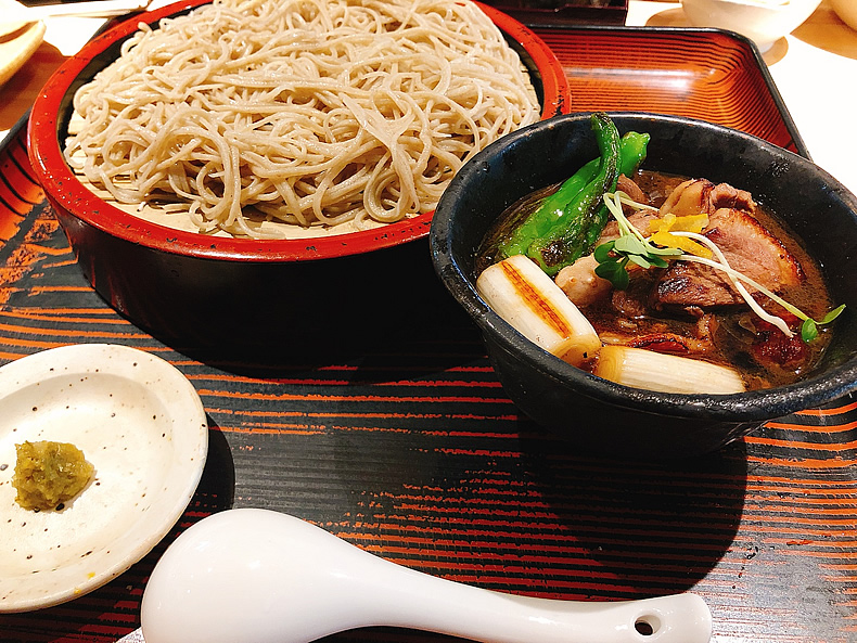 蕎麦切り ぜん慶の　つけ鴨せいろ　薩摩川内のグルメ