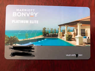 マリオットのプラチナステータスをゲット～MARRIOTT BONVOY PLATINUM ELITE STATUS