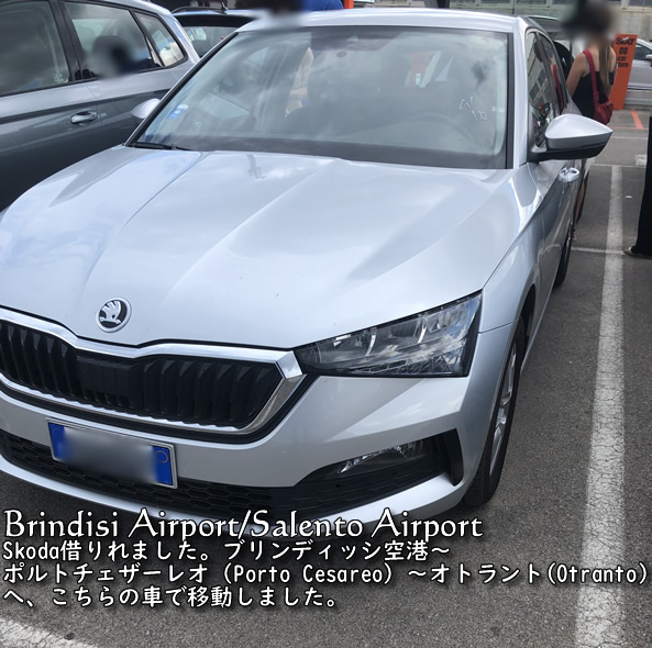 ブリンディッシ空港でレンタカーを借りる　Brindisi airport rental car