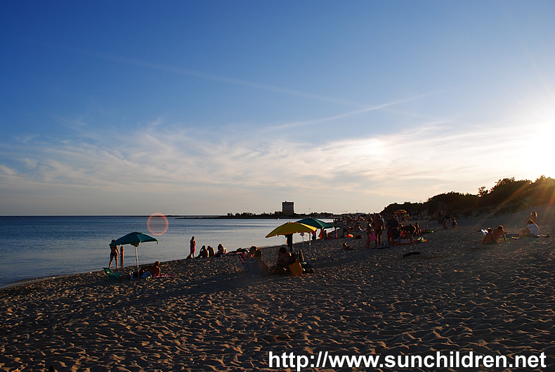 ポルトチェザーレオのビーチ Porto Cesareo Beach south Italy