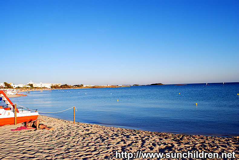 ポルトチェザーレオのビーチ Porto Cesareo Beach south Italy