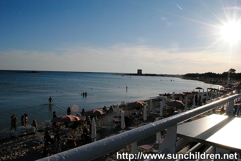 ポルトチェザーレオのビーチ Porto Cesareo Beach south Italy