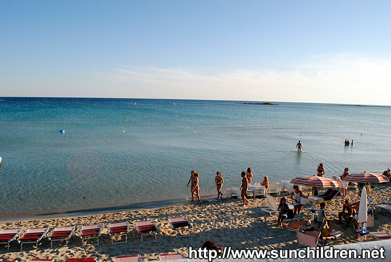 ポルトチェザーレオのビーチ Porto Cesareo Beach south Italy