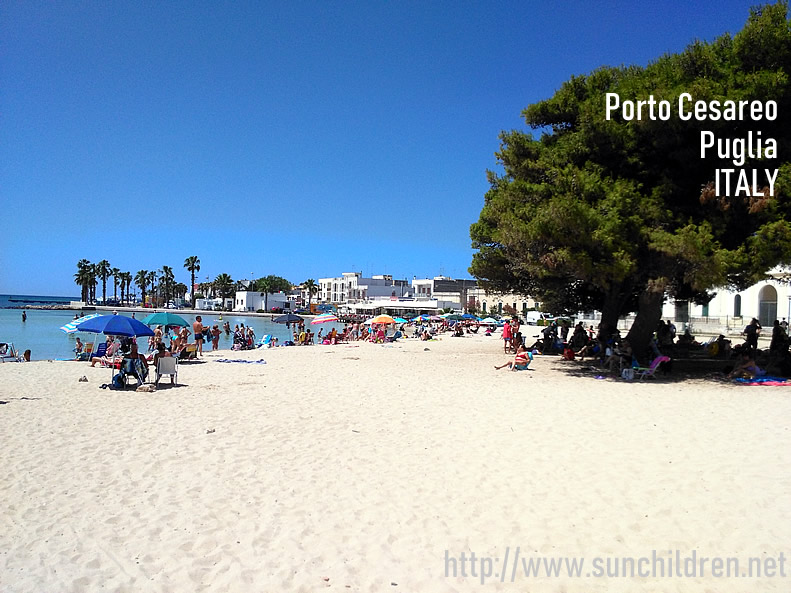 Porto Cesareo Beach ポルトチェザーレオのビーチ