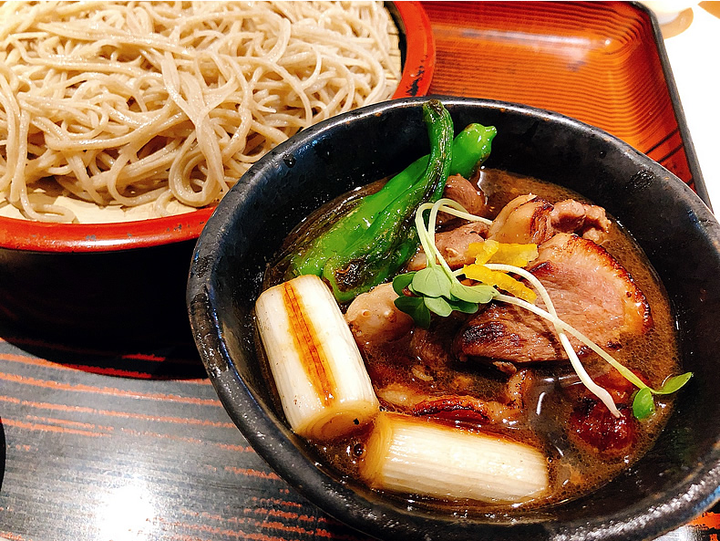 つけ鴨せいろ　薩摩川内市の蕎麦切り　ぜん慶