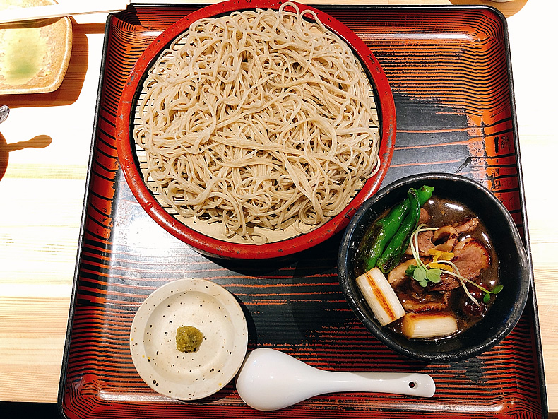 蕎麦切りぜん慶のつけ鴨せいろ