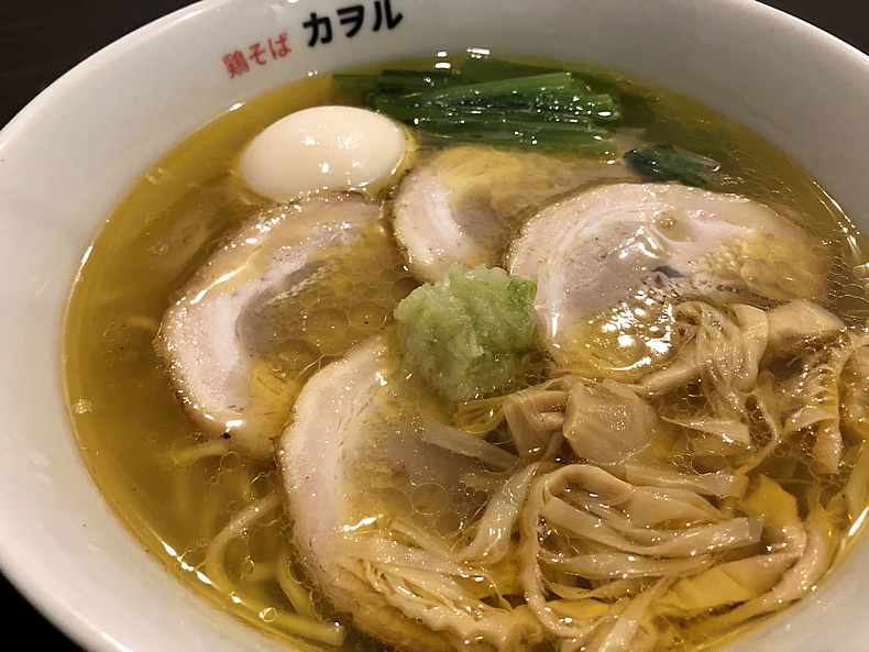 鶏そばカヲル　鶏そば塩味　中華そば専門店　山口　周南市