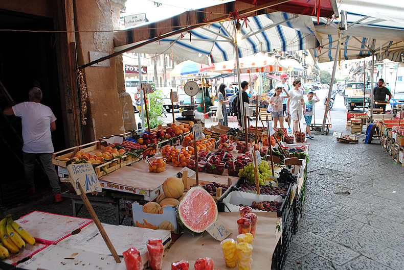 シチリアの市場